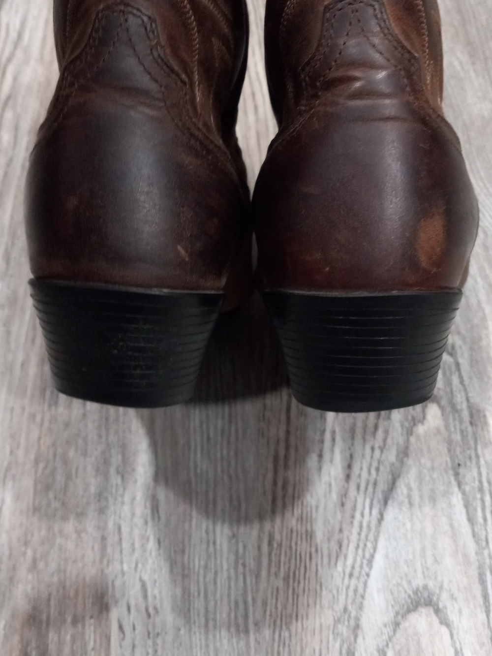 Ariat Western Embroidered Men's Brown Leather Cowboy Bootw Style Size 6.5 - Picture 9 of 16